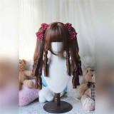 Roman Sweetheart Bobo Cut Lolita Wig and  Roman Curls Double Ponytails