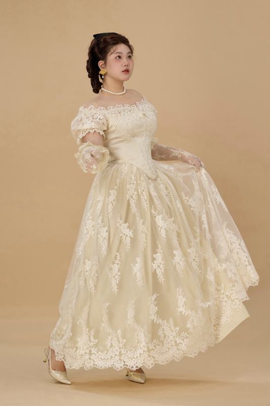 French Lace Plus Size One Piece Dress Plus Size Dresses for Women