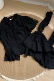 Withpuji Summer Black and White Shirt and Sleeves