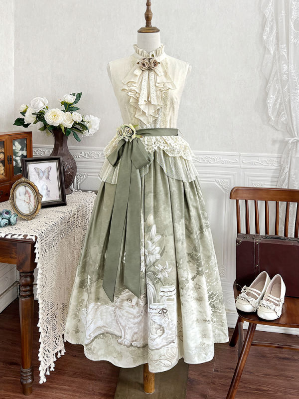 Morning Time Summer Lolita Set Top and Skirt