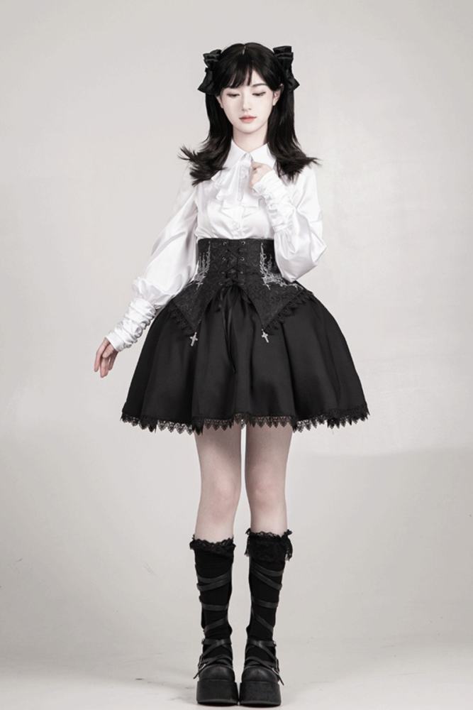 Withpuji Gothic Spring Salopette, Shirt, and Bib