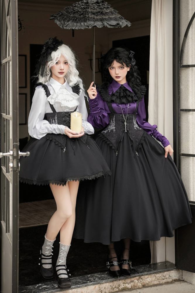 Withpuji Gothic Spring Salopette, Shirt, and Bib