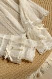 Withpuji Summer Tricolor Lace Shirt