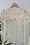 Withpuji Summer Tricolor Lace Shirt