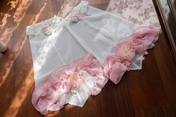 Ying Luo Fu Cherry blossoms Sweet JSK Lolita Dress and Accessories