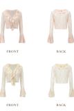 Summer Plus Size Lace Apricot Beige Cardigan Dresses for Women