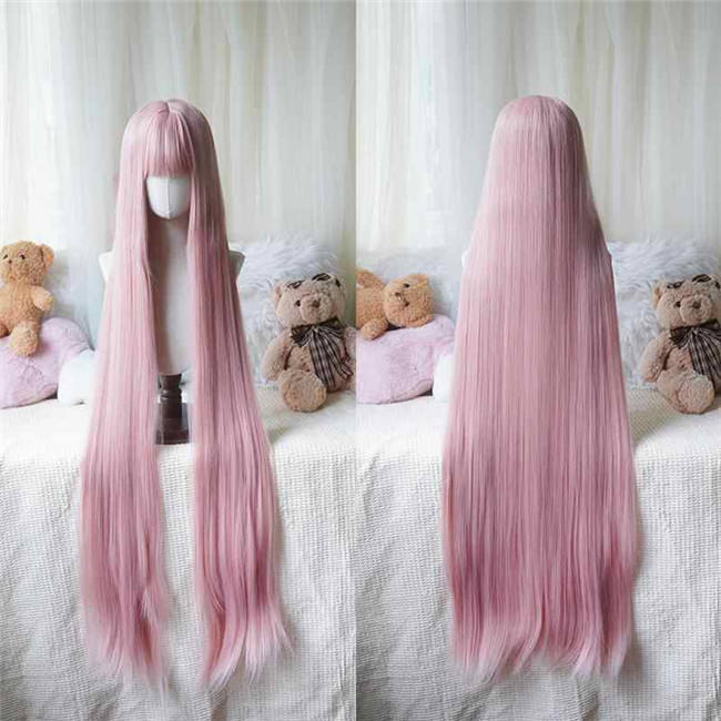 Yuchashui 120cm Super Long Straight Lolita Wig