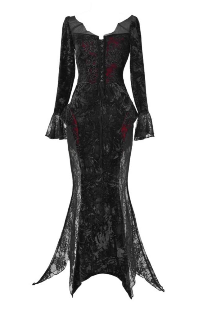 Blood Supply Scarlet Blood Peak Gothic Dress