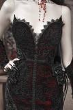 Blood Supply Scarlet Blood Peak Gothic Sleeves, Cake Hat, and Shawl