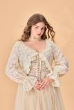 Summer Plus Size Lace Apricot Beige Cardigan Dresses for Women
