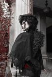 Blood Supply Scarlet Blood Peak Gothic Sleeves, Cake Hat, and Shawl