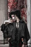 Blood Supply Scarlet Blood Peak Gothic Sleeves, Cake Hat, and Shawl
