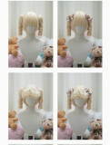 Bobo Short Wigs and Egg Roll Ponytail Claw Clips