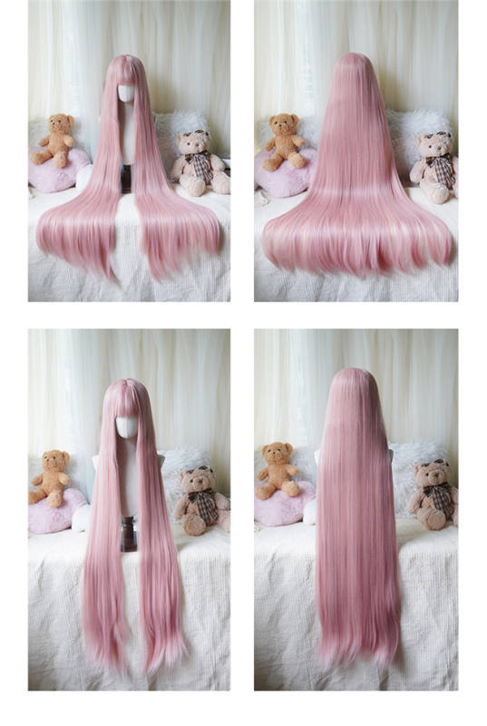 Yuchashui 120cm Super Long Straight Lolita Wig