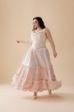 French Princess Plus Size Satin Corset Skirt Dresses for Women