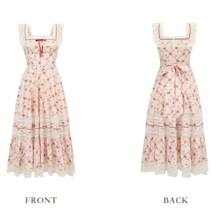 French Lace Printed Plus Size One Piece Dress Plus Size Dresses for Women