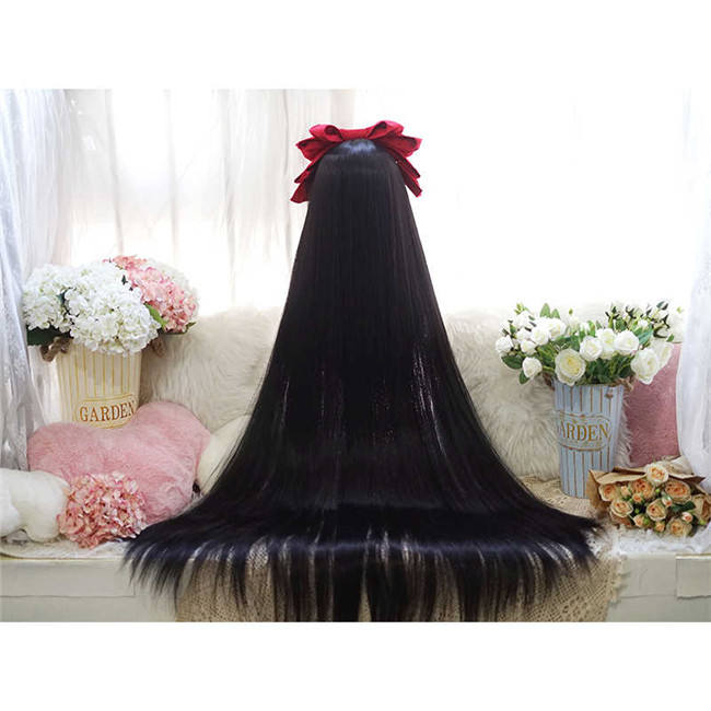 Yuchashui 120cm Super Long Straight Lolita Wig