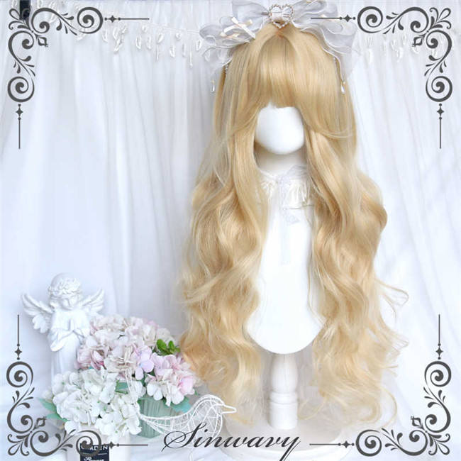 Vintage Roll Long Wavy Lolita Wig 80cm
