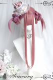Sweet Pink Highlighted Purple Long Straight Hair Lolita Wig