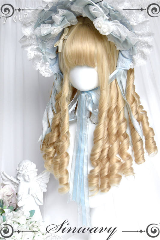 Golden Princess Long Roman Curl Hair Lolita Wig