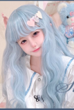 Ice Blue Doll Long Curl Hair Lolita Wig