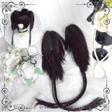 Black Bobo Hair and Ponytails Series Lolita Wig