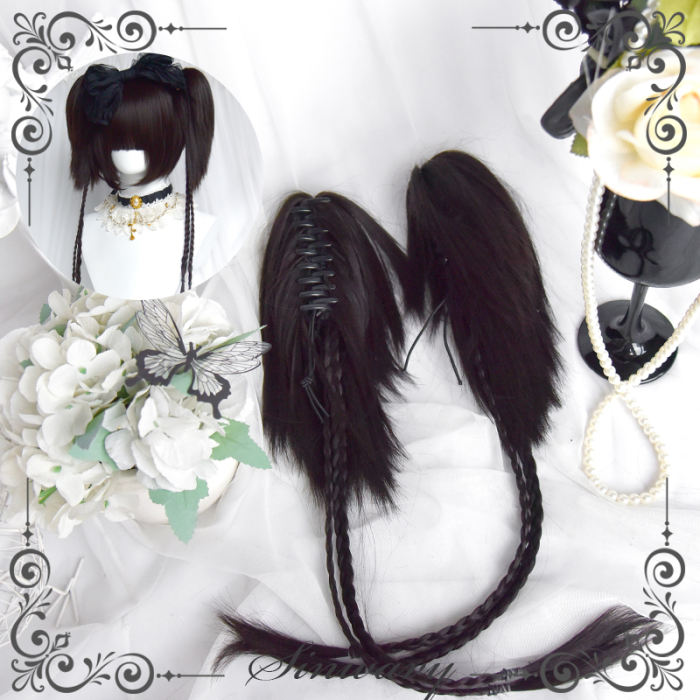 Black Bobo Hair and Ponytails Series Lolita Wig