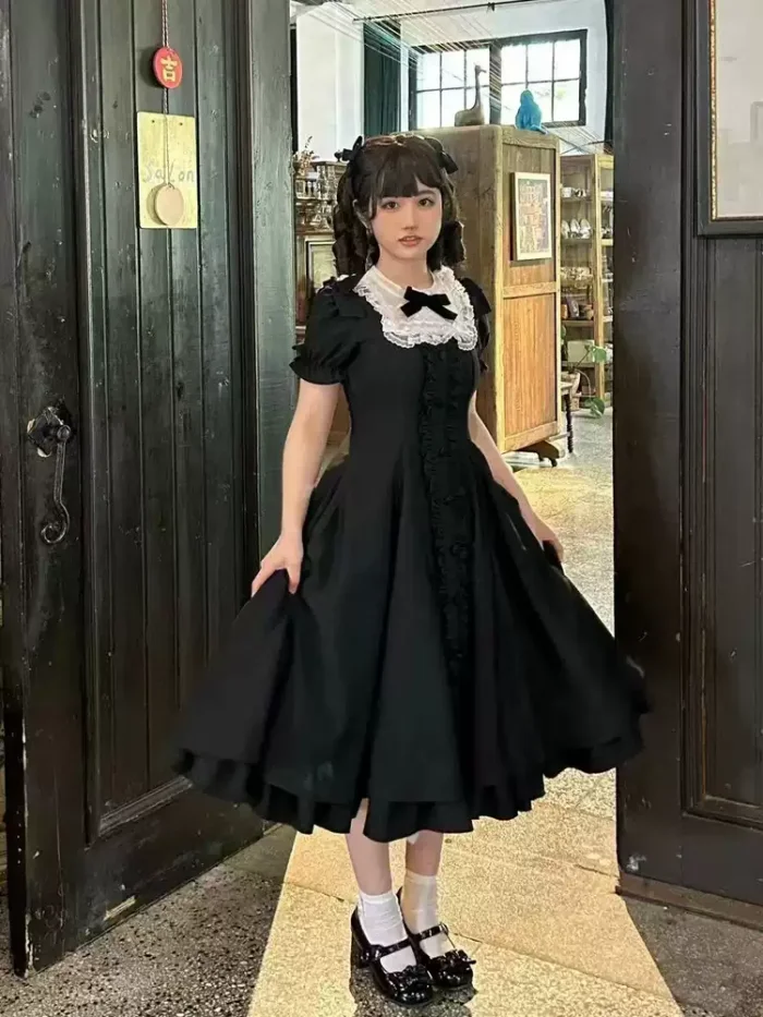Annie Gift Plus Size Lolita Dress, Side Clip and Choker