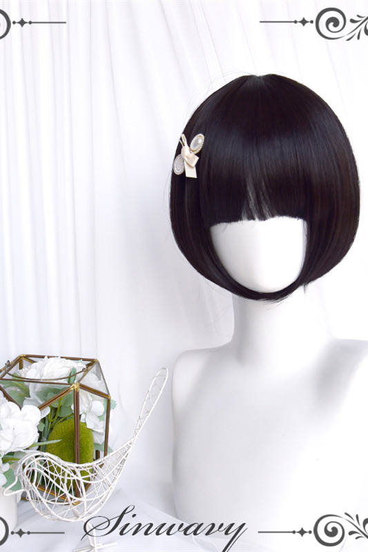 Black Bobo Hair and Ponytails Series Lolita Wig