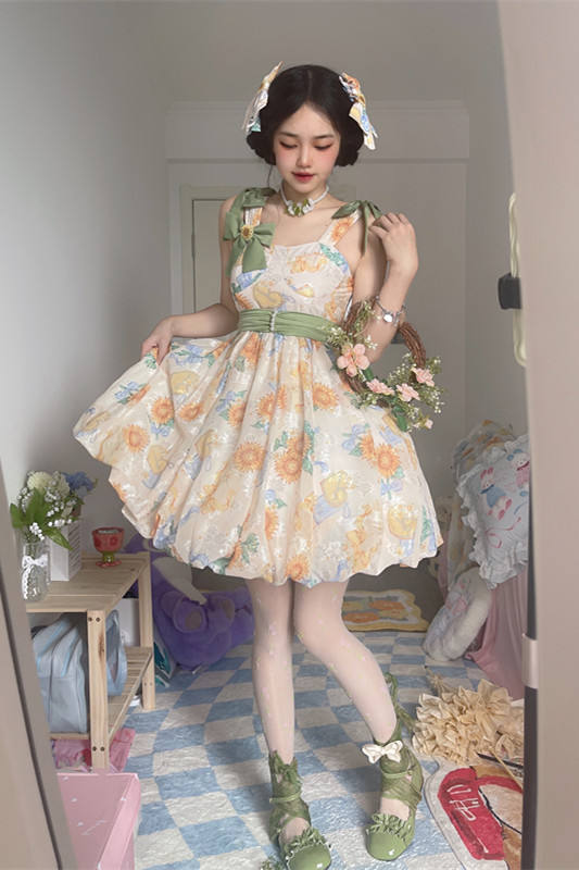 Summer Sunflowers Sweet JSK Lolita Dress
