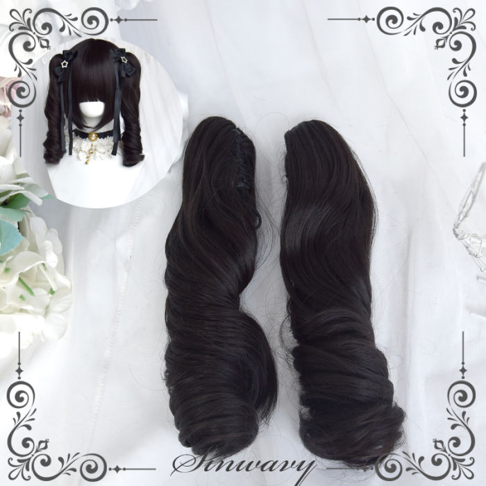 Black Bobo Hair and Ponytails Series Lolita Wig