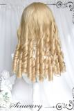 Golden Princess Long Roman Curl Hair Lolita Wig