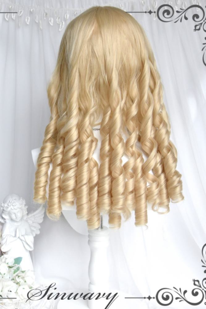 Golden Princess Long Roman Curl Hair Lolita Wig