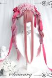 Sweet Pink Highlighted Purple Long Straight Hair Lolita Wig