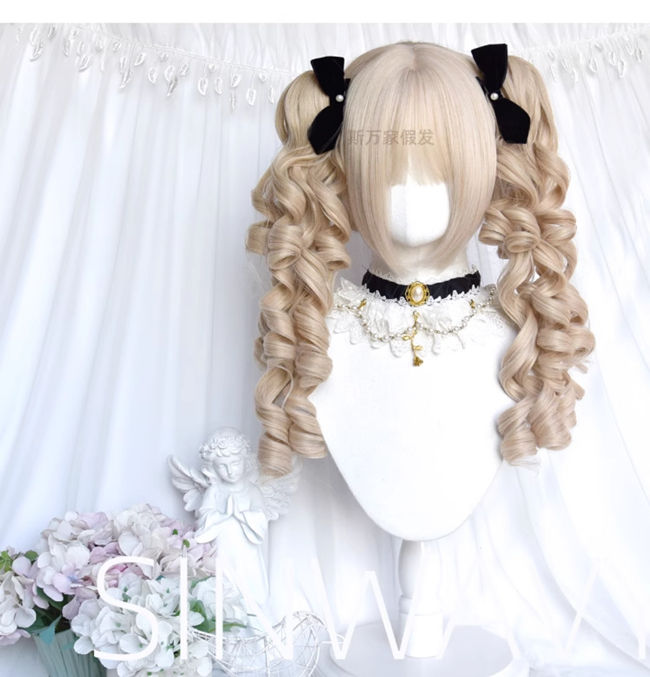 Crepe Cake Retro Flaxen Hair Lolita Wig