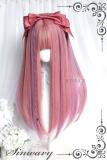 Sweet Pink Highlighted Purple Long Straight Hair Lolita Wig