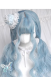 Ice Blue Doll Long Curl Hair Lolita Wig