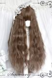 Linen Brown 80cm Long Curl Hair Lolita Wig