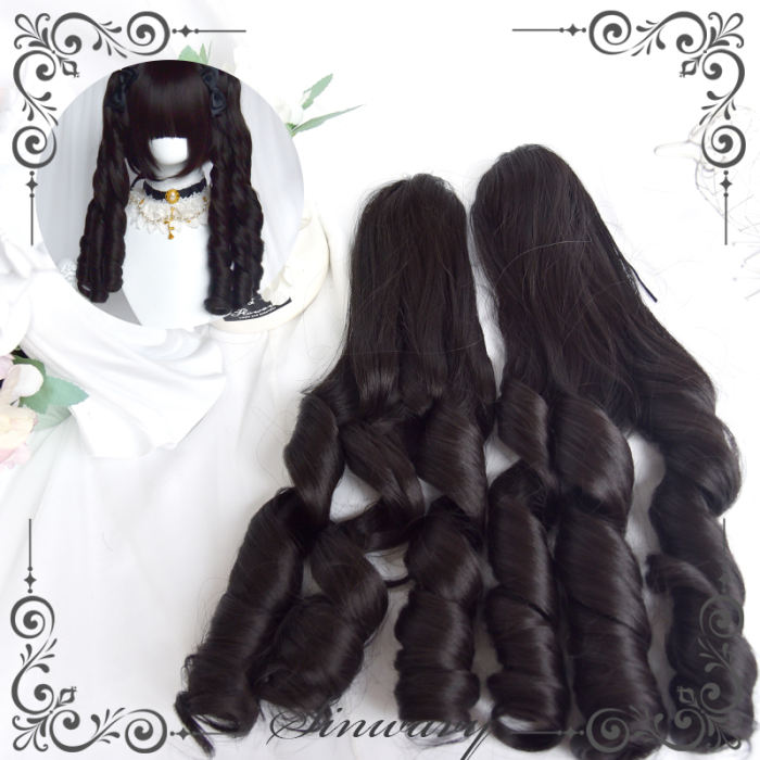 Black Bobo Hair and Ponytails Series Lolita Wig