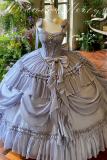 Diamond Honey Moonlight Lover Blue Fluffy Princess Prom Dress