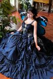 Diamond Honey Moonlight Lover Blue Fluffy Princess Prom Dress