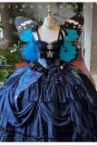 Diamond Honey Moonlight Lover Blue Fluffy Princess Prom Dress