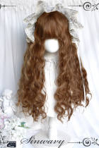 Retro Brown Doll Long Curl Hair Lolita Wig