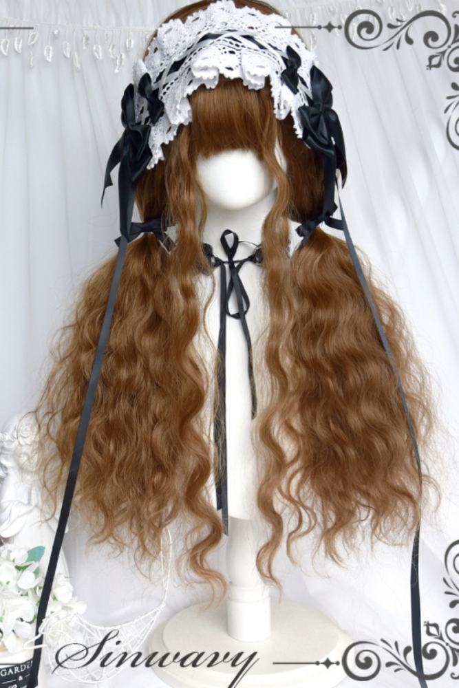 Retro Brown Doll Long Curl Hair Lolita Wig