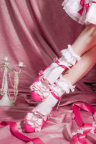 Heart Bow High Heels Lolita Shoes