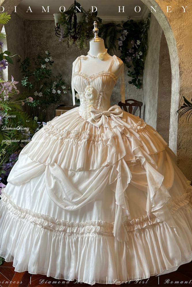 Diamond Honey Apricot Princess Dress