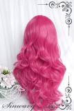 Sweet Cartoon Pitaya Red Long Curl Wig