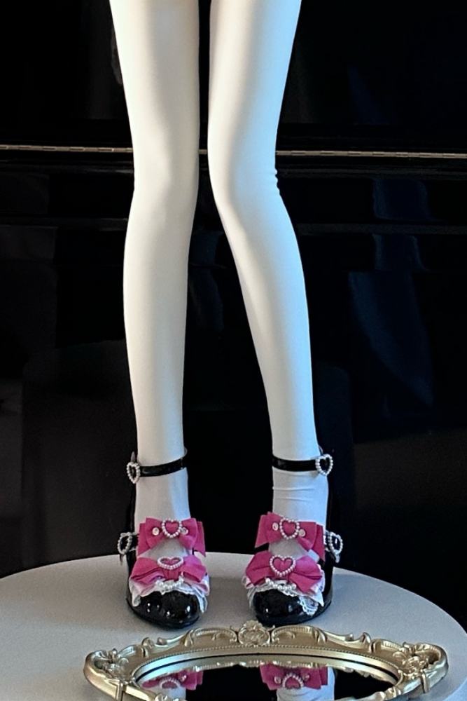 Heart Bow High Heels Lolita Shoes
