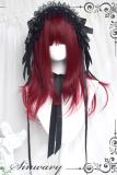 Sweet Cool Dark Red Tiered Mid Hair Lolita Wig