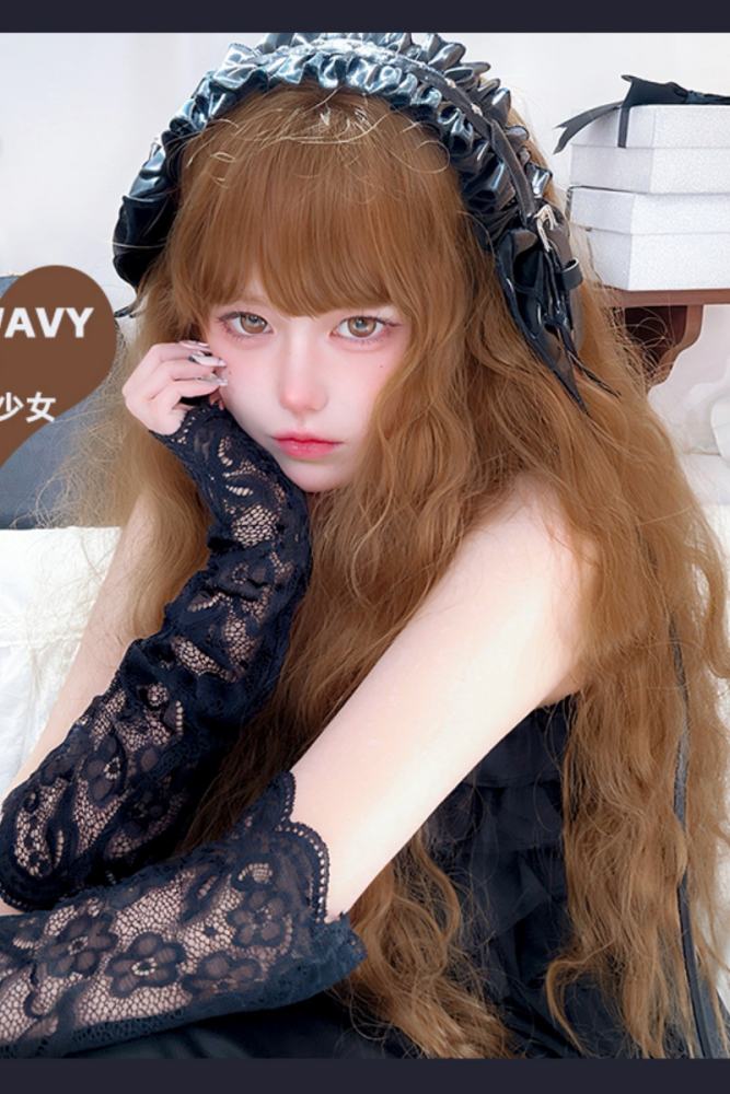 Retro Brown Doll Long Curl Hair Lolita Wig
